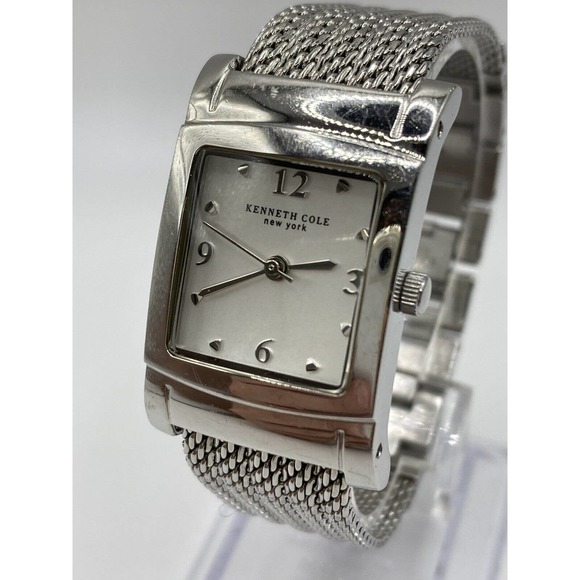Kenneth Cole New York Ladies Silver Tone Mesh Band Quartz Watch KC4417 New Batt main image 7